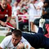 USA 5-40 England: Lightning in Washington DC impacts dominant win
